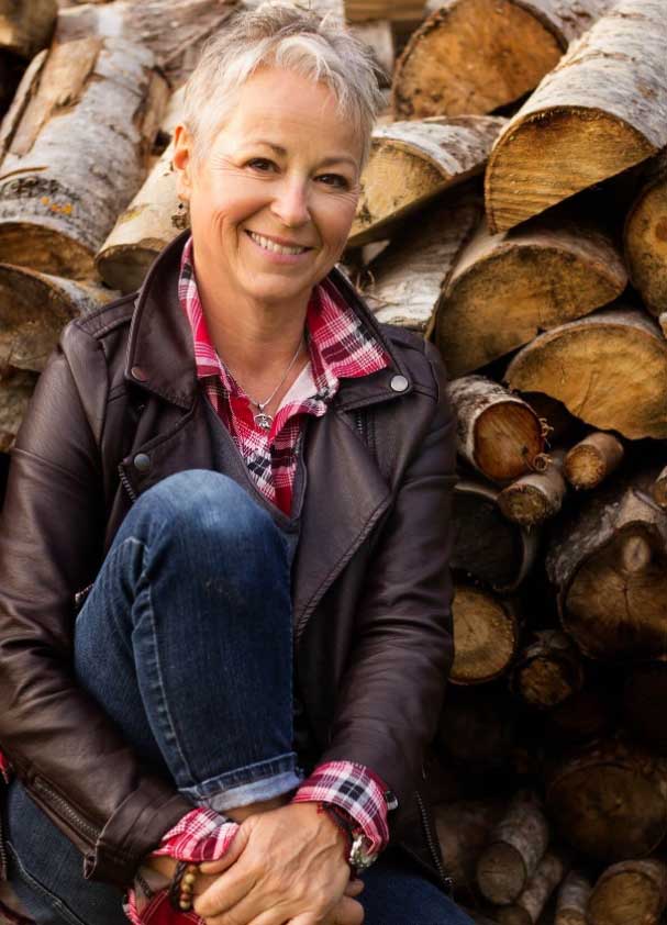 Betty Ann Balcom with a horse